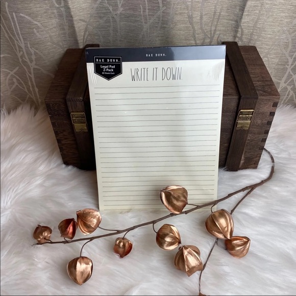 RAE DUNN TWO LEGAL SIZED NOTEPADS RD 2020 HTF VHTF - Picture 2 of 7